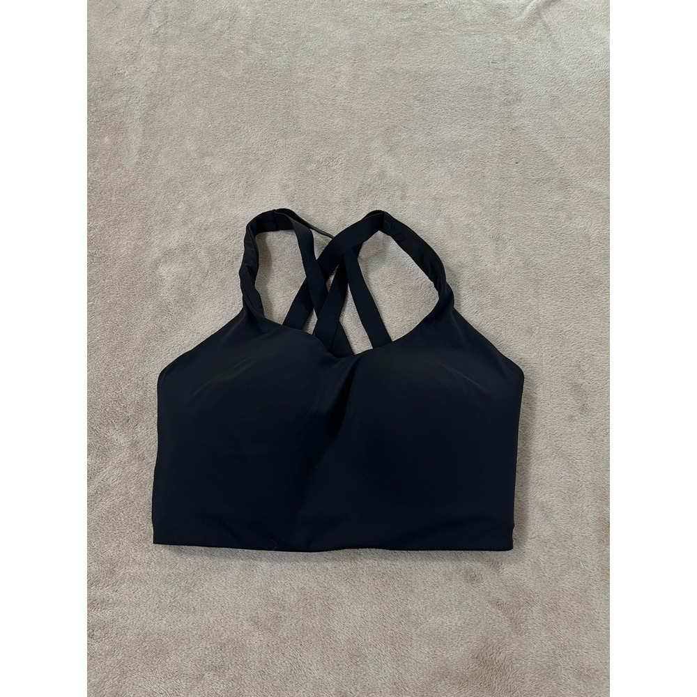 Lululemon AirSupport Bra High Support Black 36DDD Running Sports Bra LW2CP8S